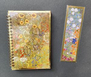 Gustave Klimt Notebook Journal Farm Garden with Sunflowers + Bookmark